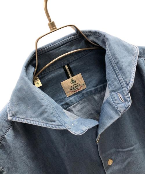 LUIGI BORRELLI NAPOLI（ルイジ ボレッリ ナポリ）LUIGI BORRELLI NAPOLI (ルイジ ボレッリ ナポリ) デニムシャツ ブルー サイズ:S 未使用品の古着・服飾アイテム