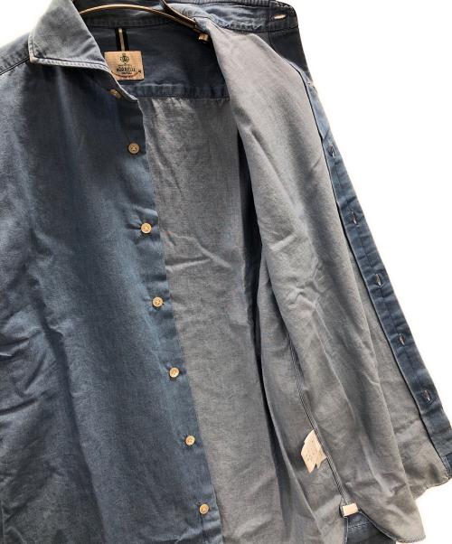 LUIGI BORRELLI NAPOLI（ルイジ ボレッリ ナポリ）LUIGI BORRELLI NAPOLI (ルイジ ボレッリ ナポリ) デニムシャツ ブルー サイズ:S 未使用品の古着・服飾アイテム