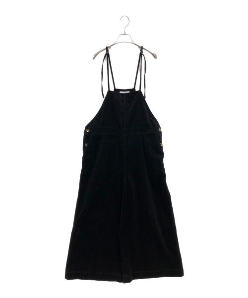 SACRA（サクラ）SACRA (サクラ) FINX CORDUROY SALOPETTE（フィンクス コーデュロイ サロペット） ブラック サイズ:38の古着・服飾アイテム
