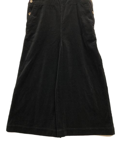 SACRA（サクラ）SACRA (サクラ) FINX CORDUROY SALOPETTE（フィンクス コーデュロイ サロペット） ブラック サイズ:38の古着・服飾アイテム