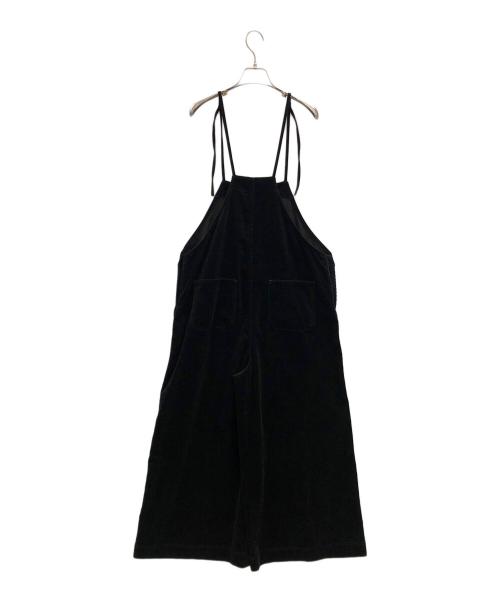SACRA（サクラ）SACRA (サクラ) FINX CORDUROY SALOPETTE（フィンクス コーデュロイ サロペット） ブラック サイズ:38の古着・服飾アイテム
