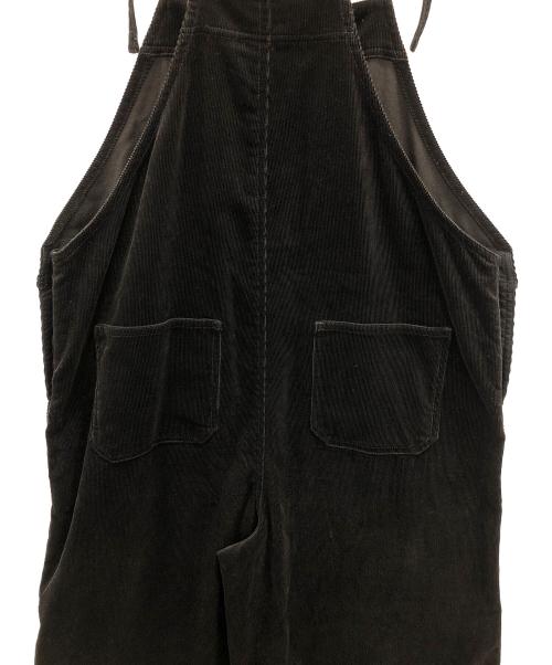 SACRA（サクラ）SACRA (サクラ) FINX CORDUROY SALOPETTE（フィンクス コーデュロイ サロペット） ブラック サイズ:38の古着・服飾アイテム
