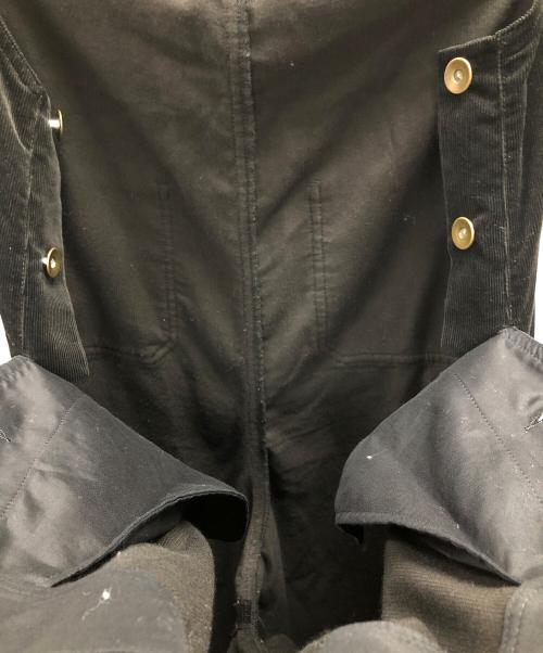 SACRA（サクラ）SACRA (サクラ) FINX CORDUROY SALOPETTE（フィンクス コーデュロイ サロペット） ブラック サイズ:38の古着・服飾アイテム