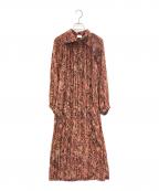 Bouquet de L'UNEブケ ドゥ リュンヌ）の古着「長袖ワンピース」｜ブラウン