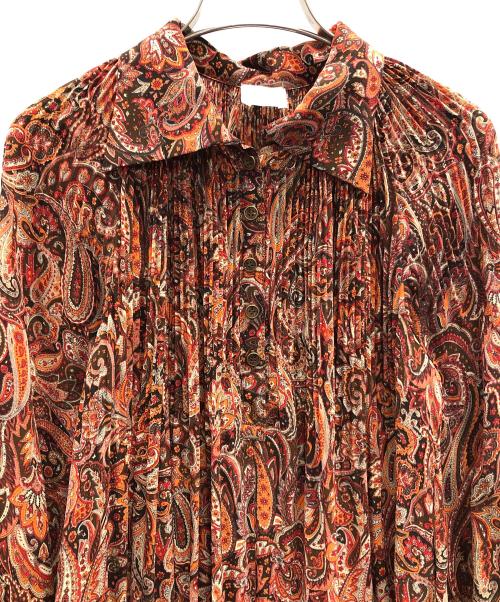 Bouquet de L'UNE（ブケ ドゥ リュンヌ）Bouquet de L'UNE (ブケ ドゥ リュンヌ) 長袖ワンピース ブラウン サイズ:Fの古着・服飾アイテム