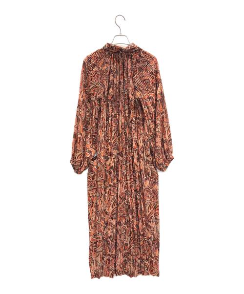 Bouquet de L'UNE（ブケ ドゥ リュンヌ）Bouquet de L'UNE (ブケ ドゥ リュンヌ) 長袖ワンピース ブラウン サイズ:Fの古着・服飾アイテム