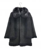 DAMA collectionダーマコレクション）の古着「ムートンファーコート」｜ブラック