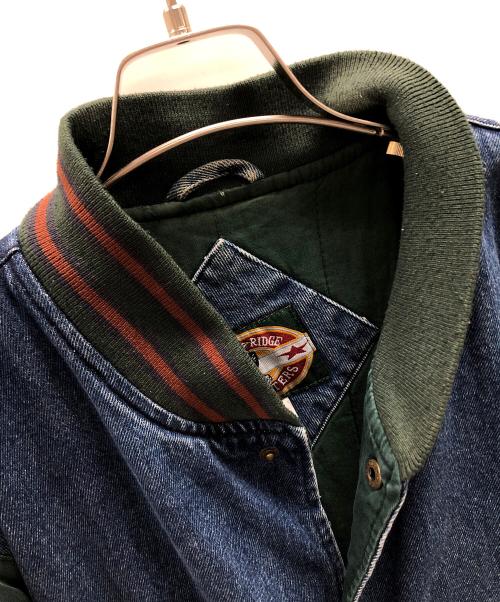 Eagles Ridge Outfitters（イーグルス リッジ アウトフィッターズ）Eagles Ridge Outfitters (イーグルス リッジ アウトフィッターズ) デニムスタジャン ブルー×グリーン サイズ:XL/EGの古着・服飾アイテム