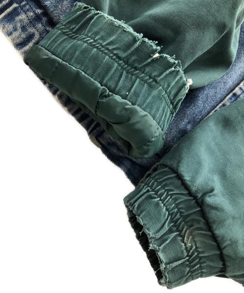 Eagles Ridge Outfitters（イーグルス リッジ アウトフィッターズ）Eagles Ridge Outfitters (イーグルス リッジ アウトフィッターズ) デニムスタジャン ブルー×グリーン サイズ:XL/EGの古着・服飾アイテム