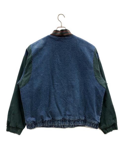 Eagles Ridge Outfitters（イーグルス リッジ アウトフィッターズ）Eagles Ridge Outfitters (イーグルス リッジ アウトフィッターズ) デニムスタジャン ブルー×グリーン サイズ:XL/EGの古着・服飾アイテム