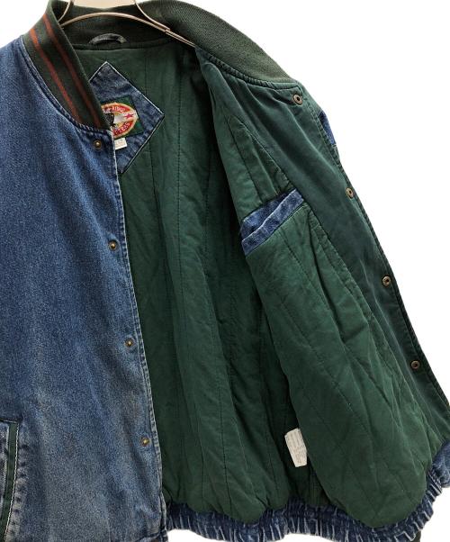 Eagles Ridge Outfitters（イーグルス リッジ アウトフィッターズ）Eagles Ridge Outfitters (イーグルス リッジ アウトフィッターズ) デニムスタジャン ブルー×グリーン サイズ:XL/EGの古着・服飾アイテム