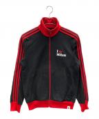 adidasアディダス）の古着「00s トラックジャケット AC（エーシー）ミラン」｜レッド×ブラック