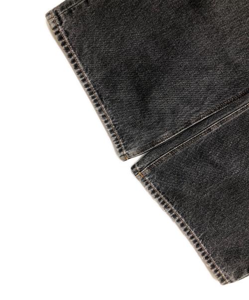 DIESEL（ディーゼル）DIESEL (ディーゼル) D-RISE（ディー-ライズ）ダメージ加工ワイドデニムパンツ グレー サイズ:W28 L30の古着・服飾アイテム