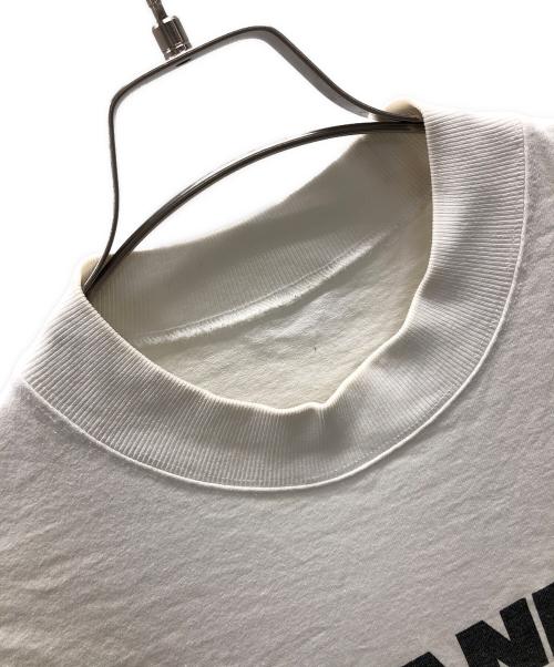 JIL SANDER（ジルサンダー）JIL SANDER (ジルサンダー) ボトルネック ロゴTシャツ ホワイト サイズ:Mの古着・服飾アイテム