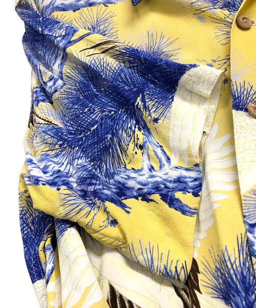 Sun Surf（サンサーフ）Sun Surf (サンサーフ) アロハシャツ イエロー×ブルー サイズ:15-15 1/2の古着・服飾アイテム