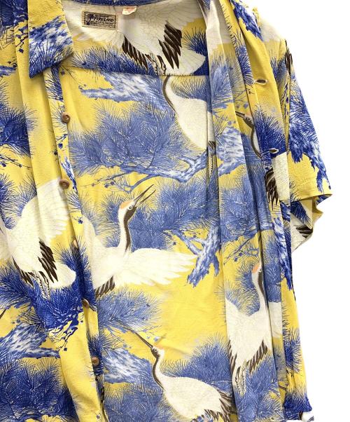 Sun Surf（サンサーフ）Sun Surf (サンサーフ) アロハシャツ イエロー×ブルー サイズ:15-15 1/2の古着・服飾アイテム