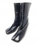 JIL SANDERジルサンダー）の古着「サイドジップブーツ」｜ブラック