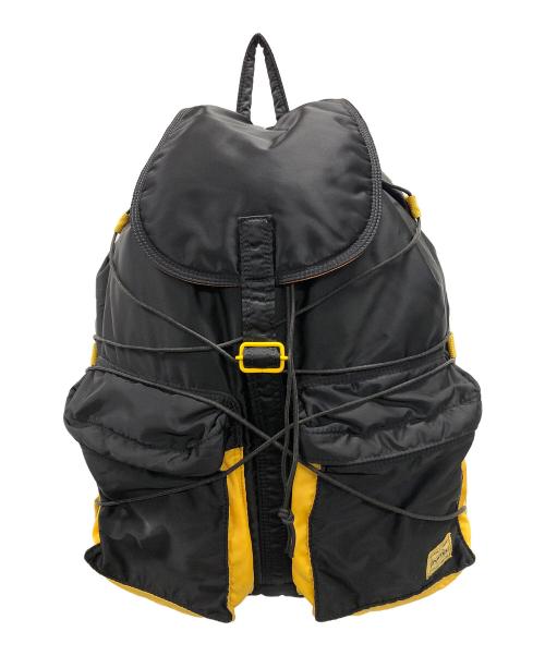 PORTER（ポーター）PORTER (ポーター) TANKER RUCK SUCK（タンカー リュック サック） ブラック×イエロー サイズ:実寸サイズにてご確認ください。の古着・服飾アイテム