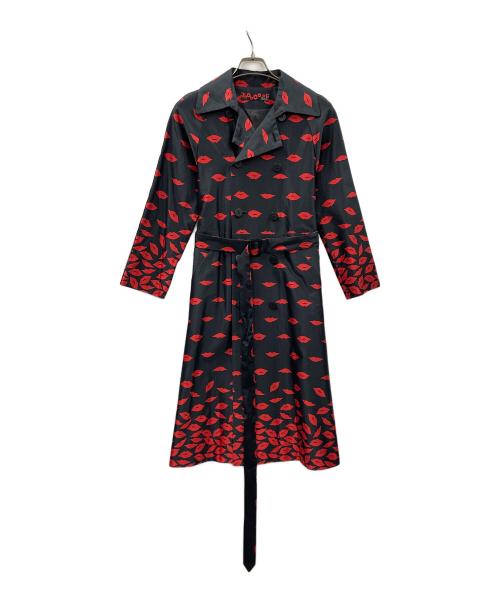 ふりふ（フリフ）ふりふ (フリフ) コート ブラック×レッド サイズ:M 未使用品の古着・服飾アイテム
