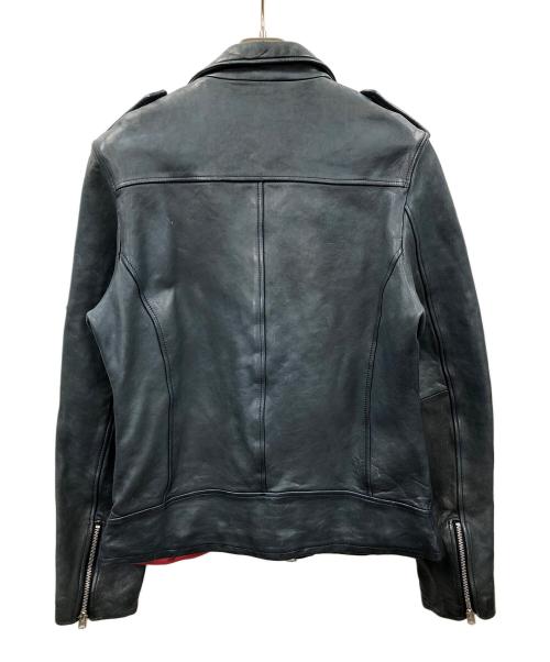 glamb（グラム）glamb (グラム) レザージャケット ダブルライダースジャケット ネイビー サイズ:4の古着・服飾アイテム
