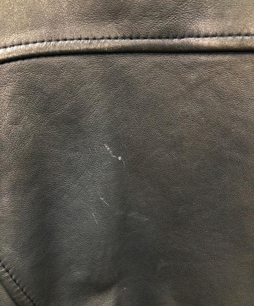 glamb（グラム）glamb (グラム) レザージャケット ダブルライダースジャケット ネイビー サイズ:4の古着・服飾アイテム