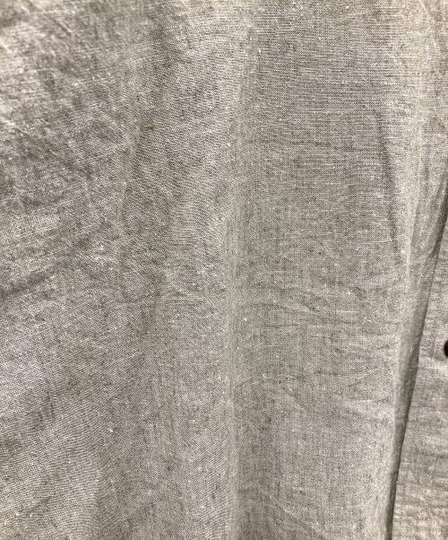 MHL（エムエイチエル）MHL (エムエイチエル) 長袖シャツ COTTON LINEN CHAMBRAY（コットン リネン シャンブレー） グリーン サイズ:Lの古着・服飾アイテム