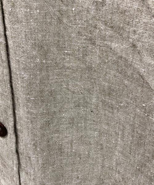 MHL（エムエイチエル）MHL (エムエイチエル) 長袖シャツ COTTON LINEN CHAMBRAY（コットン リネン シャンブレー） グリーン サイズ:Lの古着・服飾アイテム