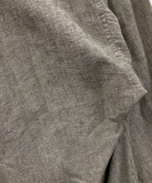 MHL（エムエイチエル）MHL (エムエイチエル) 長袖シャツ COTTON LINEN CHAMBRAY（コットン リネン シャンブレー） グリーン サイズ:Lの古着・服飾アイテム