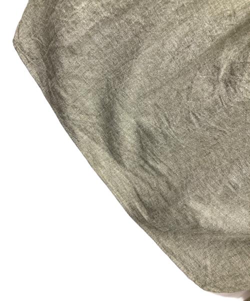 MHL（エムエイチエル）MHL (エムエイチエル) 長袖シャツ COTTON LINEN CHAMBRAY（コットン リネン シャンブレー） グリーン サイズ:Lの古着・服飾アイテム