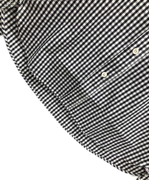 JAMES&CO.（ジェームスアンドコー）JAMES&CO. (ジェームスアンドコー) ボタンダウンシャツ STANDARD SHIRT PUJOL（スタンダード シャツ プジョル） ブラック×ホワイト サイズ:3の古着・服飾アイテム