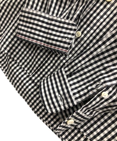 JAMES&CO.（ジェームスアンドコー）JAMES&CO. (ジェームスアンドコー) ボタンダウンシャツ STANDARD SHIRT PUJOL（スタンダード シャツ プジョル） ブラック×ホワイト サイズ:3の古着・服飾アイテム