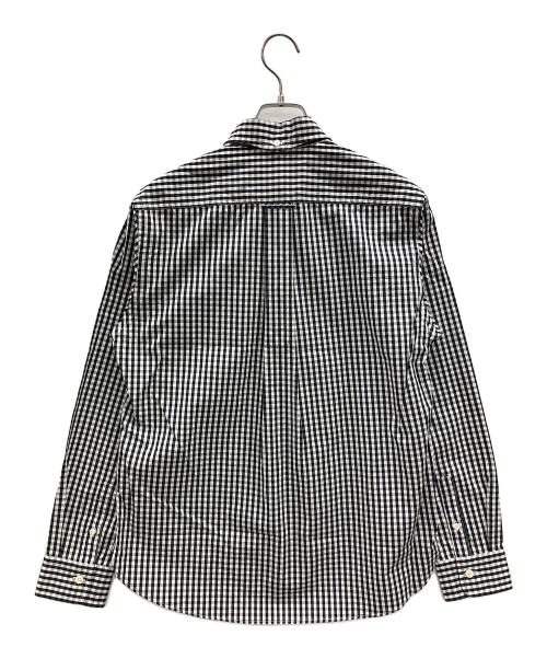JAMES&CO.（ジェームスアンドコー）JAMES&CO. (ジェームスアンドコー) ボタンダウンシャツ STANDARD SHIRT PUJOL（スタンダード シャツ プジョル） ブラック×ホワイト サイズ:3の古着・服飾アイテム
