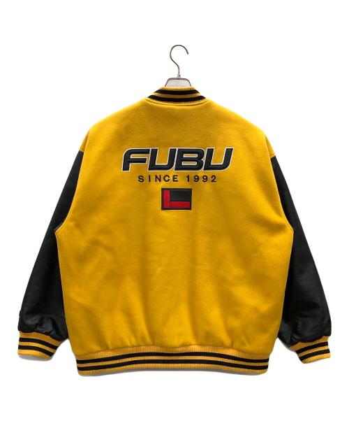 FUBU（フブ）FUBU (フブ) スタジャン VARSITY JACKET（ヴァ―シティ ジャケット） オレンジ サイズ:XLの古着・服飾アイテム