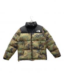 THE NORTH FACE（ザ ノース フェイス）の古着「ダウンジャケット Novelty Nuptse Jacket（ノベルティー ヌプシ ジャケット）」｜ブラック×オリーブ