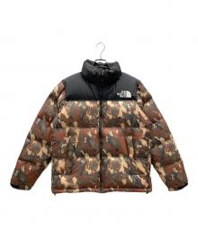 THE NORTH FACE（ザ ノース フェイス）の古着「ダウンジャケット Novelty Nuptse Jacket（ノベルティー ヌプシ ジャケット）」｜ブラウン×ブラック