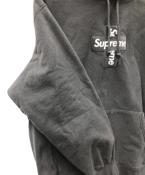 SUPREME（シュプリーム）SUPREME (シュプリーム) プルオーバーパーカー Cross Box Logo Hooded Sweatshirt(クロスボックスロゴフーデッドスウェットシャツ) ブラック サイズ:Largeの古着・服飾アイテム