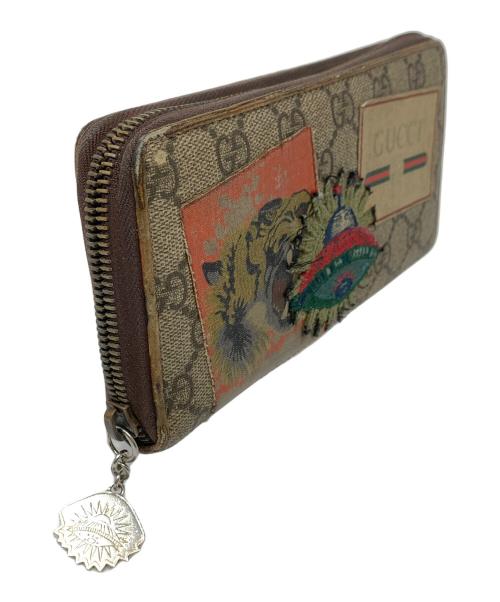 GUCCI（グッチ）GUCCI (グッチ) 長財布 クーリエ GGスプリーム ブラウン サイズ:実寸サイズにてご確認ください。の古着・服飾アイテム