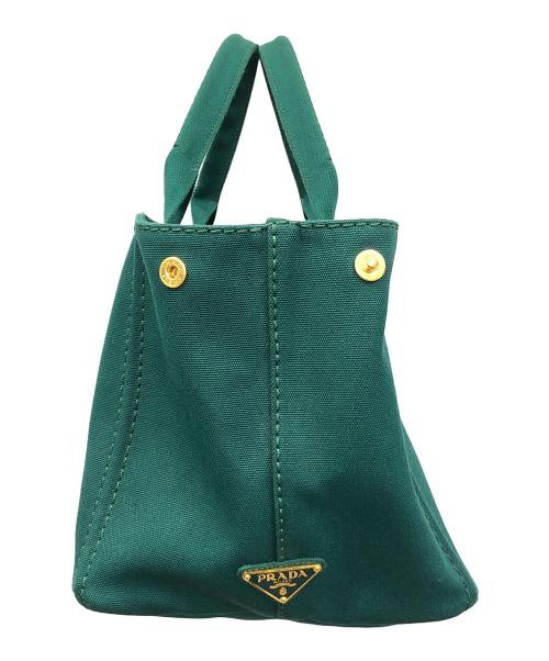 PRADA（プラダ）PRADA (プラダ) 2WAYバッグ カナバ ハンドバッグ ショルダーバッグ グリーン サイズ:実寸サイズにてご確認ください。の古着・服飾アイテム