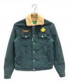 DSQUARED2ディースクエアード）の古着「裏ボアコーデュロイジャケット」｜グリーン