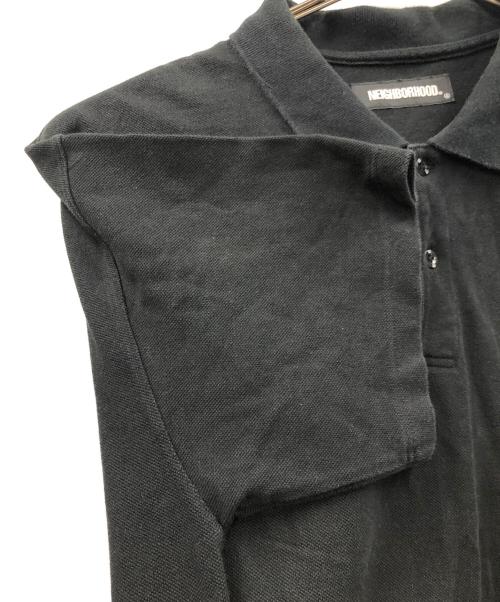 NEIGHBORHOOD（ネイバーフッド）NEIGHBORHOOD (ネイバーフッド) ポロシャツ ブラック サイズ:Lの古着・服飾アイテム