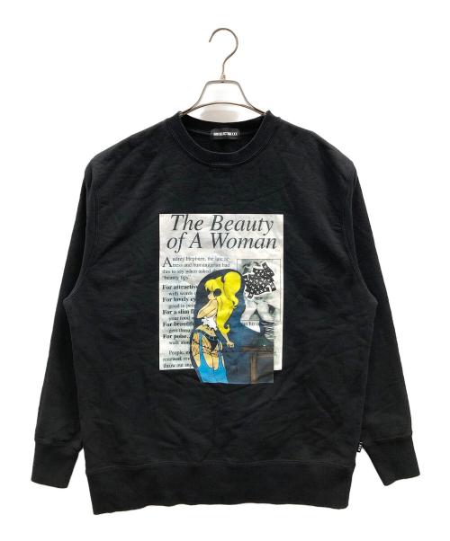 xxx（トリプルエックス）xxx (トリプルエックス) スウェット The Beauty of a Woman（ザ ビューティ オブ ア ウーマン） ブラック サイズ:XLの古着・服飾アイテム
