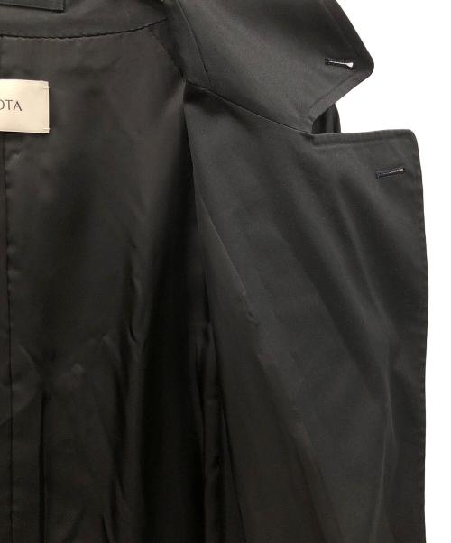 CIOTA（シオタ）CIOTA (シオタ) スビンコットンギャバジンタイロッケンコート ブラック サイズ:6の古着・服飾アイテム