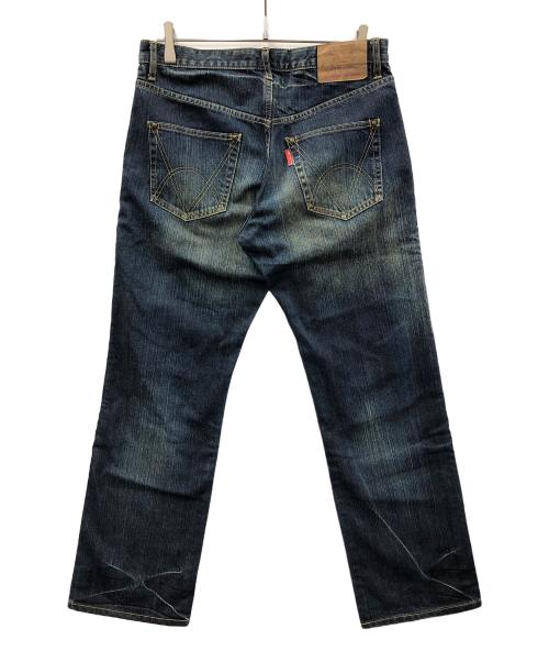 rehacer（レアセル）rehacer (レアセル) デニムパンツ ターコイズスターダストデニム インディゴ サイズ:Lの古着・服飾アイテム