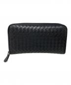 BOTTEGA VENETAボッテガベネタ）の古着「長財布 イントレチャート」｜ブラック