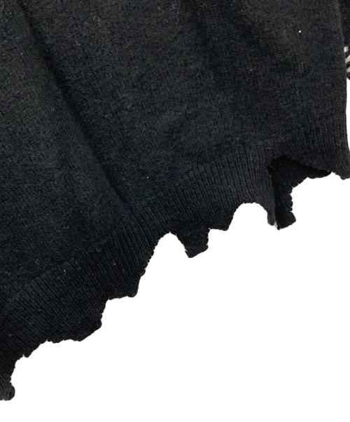 SAINT MICHAEL（セントマイケル）SAINT MICHAEL (セントマイケル) カリフォルニアダメージニットクルーネックニット ブラック サイズ:Mの古着・服飾アイテム
