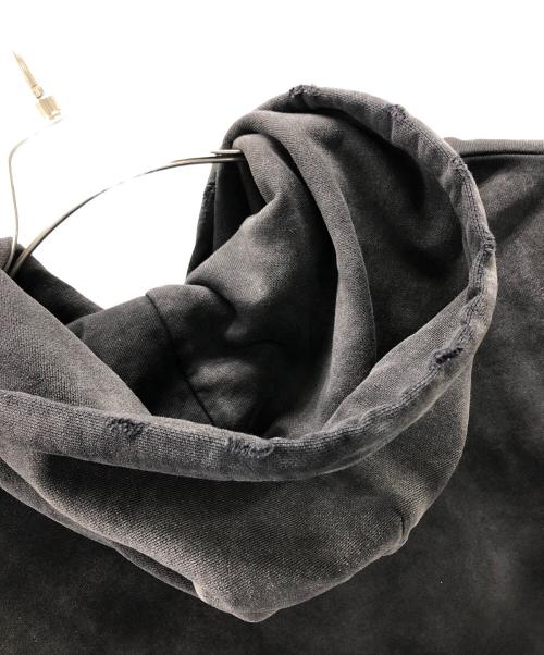 X-LARGE（エクストララージ）X-LARGE (エクストララージ) プルオーバーパーカー OLD ENGLISH BLEACHED HOODED SWEATSHIRT(オルドイングリッシュブリーチフーディ) ブラック サイズ:XLの古着・服飾アイテム