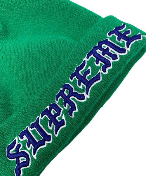 New Era（ニューエラ）New Era (ニューエラ) SUPREME (シュプリーム) 帽子 ニットキャップ OLD ENGLISH（オールド イングリッシュ） ビーニー グリーン サイズ:実寸サイズにてご確認ください。の古着・服飾アイテム