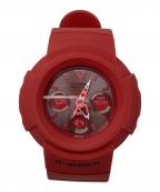 CASIOカシオ）の古着「腕時計 G-SHOCK（ジーショック） ソーラ充電」｜ブラック×レッド