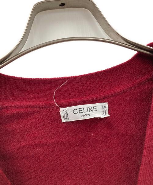 CELINE（セリーヌ）CELINE (セリーヌ) カーディガン レッド サイズ:107㎝ 42の古着・服飾アイテム