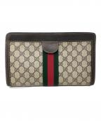 GUCCIグッチ）の古着「クラッチバッグ」｜ベージュ